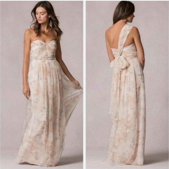 Jenny Yoo Dresses & Skirts - Jenny Yoo Collection Watercolor Nyla Floral Strapless Dress Maxi Bridesmaid